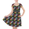 Sweetheart Midi Dress - Superhero Stitch - Superhero Badges