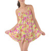 Beach Cover Up Dress - Neon Tropical Floral Mickey & Friends