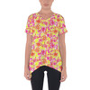 Cold Shoulder Tunic Top - Neon Tropical Floral Mickey & Friends