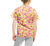 Youth Cotton Blend T-Shirt - Neon Tropical Floral Mickey & Friends