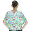 Batwing Chiffon Top - Neon Spring Floral Mickey & Friends