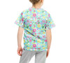 Youth Cotton Blend T-Shirt - Neon Spring Floral Mickey & Friends