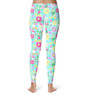 Sport Leggings - Neon Spring Floral Mickey & Friends