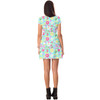 Short Sleeve Dress - Neon Spring Floral Mickey & Friends