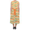 Belted Chiffon Midi Dress - Hidden Mickey Oranges