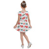 Girls Cap Sleeve Pleated Dress - Pizza Planet