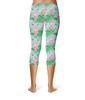 Sport Capri Leggings - Sketched Piglet and Butterflies