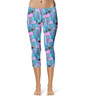 Sport Capri Leggings - Jellyfish Jumping