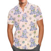 Men's Button Down Short Sleeve Shirt - Sketched Heffalump