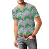 Men's Sport Mesh T-Shirt - Sketched Piglet and Butterflies