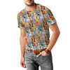 Men's Sport Mesh T-Shirt - Sketched Pooh Characters