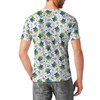 Men's Cotton Blend T-Shirt - Little Green Aliens on White