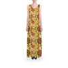 Flared Maxi Dress - Sketched Pooh in the Honey Tree