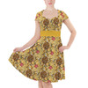 Sweetheart Midi Dress - Sketched Pooh in the Honey Tree