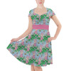Sweetheart Midi Dress - Sketched Piglet and Butterflies