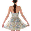 Sweetheart Strapless Skater Dress - Sketched Pooh Autographs