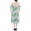 Strapless Bardot Midi Dress - Sketched Piglet and Butterflies