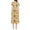 High Low Midi Dress - Sketched Pooh in the Honey Tree