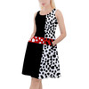 Skater Dress with Pockets - Cruella de Vil Villains Inspired