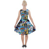 Skater Dress with Pockets - Tomorrowland Vintage Attraction Posters