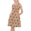 Skater Dress with Pockets - Tropical Stitch