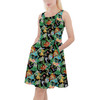 Skater Dress with Pockets - Watercolor Lion King Jungle