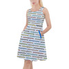 Skater Dress with Pockets - Disney Monorail Rainbow