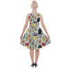 Skater Dress with Pockets - Snow White And The Seven Dwarfs Sketched