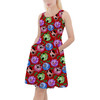 Skater Dress with Pockets - Funny Mouse Ornament Reflections