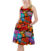 Skater Dress with Pockets - Watercolor Pixar Cars