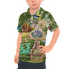 Kids Polo Shirt - Disneyland Colorful Map