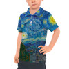 Kids Polo Shirt - Van Gogh Starry Night
