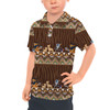 Kids Polo Shirt - Tribal Stripes Lion King Inspired