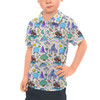 Kids Polo Shirt - Walt Disney World Park Icons Light