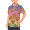 Kids Polo Shirt - Mickey Waffles Rainbow