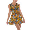 Cotton Racerback Dress - Retro Floral R2D2 Droid