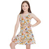 Girls Sleeveless Dress - Theme Park Fall Fun