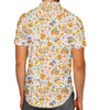 Men's Button Down Short Sleeve Shirt - Theme Park Fall Fun