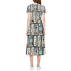 High Low Midi Dress - Stretching Haunted Nightmare