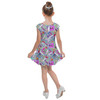 Girls Cap Sleeve Pleated Dress - Picture Perfect Halloween Town