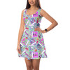 Sleeveless Flared Dress - Picture Perfect Halloween Town