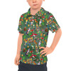 Kids Polo Shirt - Orange Bird & Tiki Friends