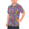 Kids Polo Shirt - Figment Watercolor Rainbow