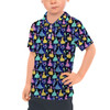 Kids Polo Shirt - Princess Glitter Silhouettes