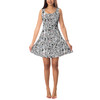 Sleeveless Flared Dress - Sketched Dalmatians