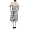 Strapless Bardot Midi Dress - Sketched Dalmatians