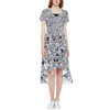 High Low Midi Dress - Sketched Dalmatians