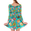 Longsleeve Skater Dress - Pool Floats Pooh