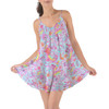 Beach Cover Up Dress - Neon Rainbow Stitch