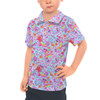 Kids Polo Shirt - Neon Rainbow Stitch